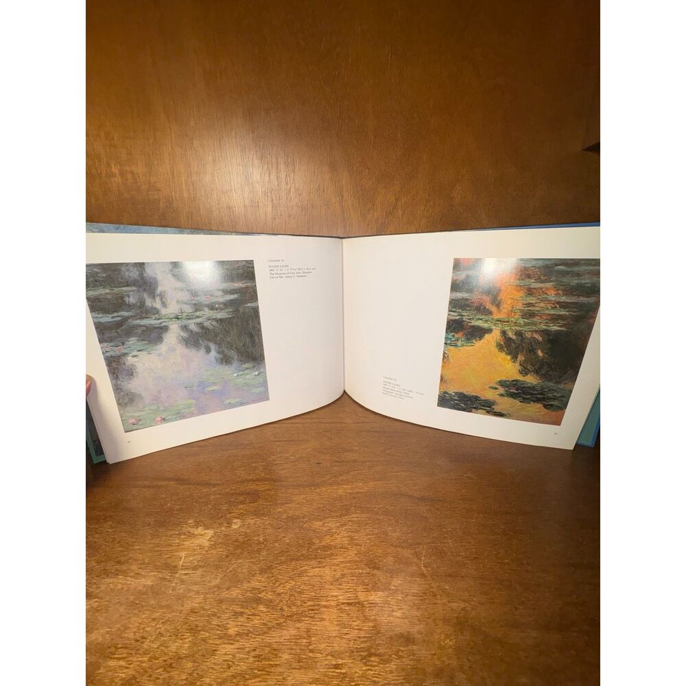 Oversized Monet Water Lilies Coffee Table Art Book 16x12 Hardcover - Picture 8 of 11